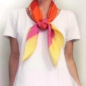 Isaac Mizrahi Large 100% Silk Scarf